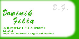 dominik filla business card